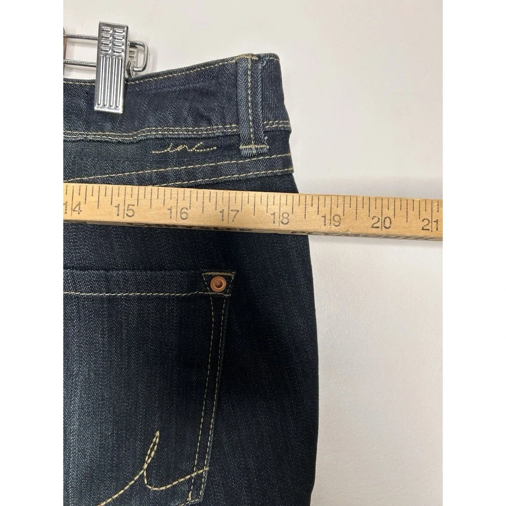 INC International Concepts Skinny Jeans Womens Dark Wash Zipper Ankle Size 12